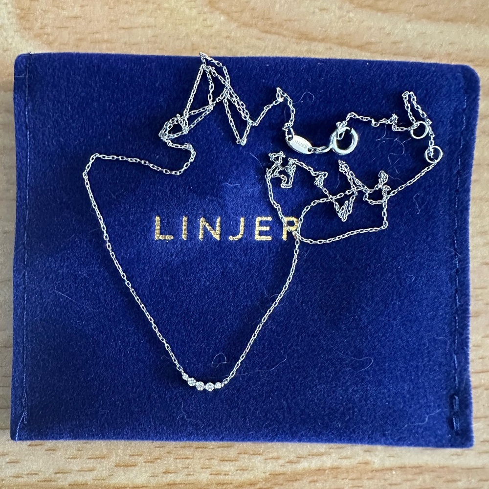 Linjer 14k White Gold Necklace - Picture 2 of 4